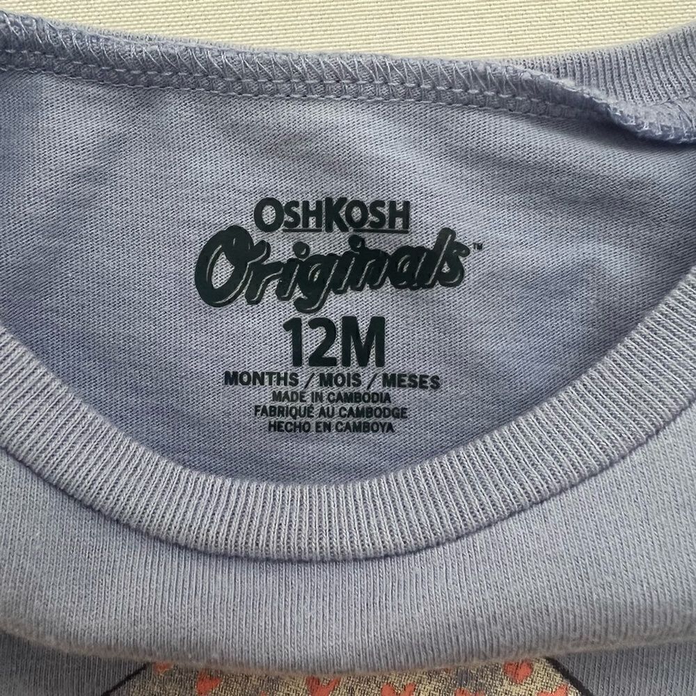 OshKosh Long Sleeve Tees and NWT Jeggings Bundle 12 months - Picture 2 of 15
